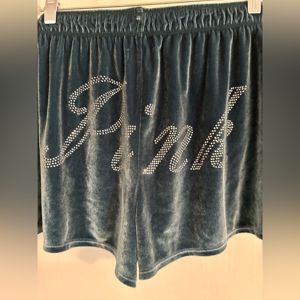 VS pink blue velour sleep shorts XL - Picture 3 of 5